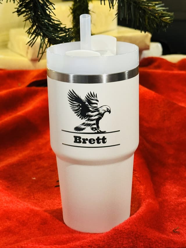 Personalized Stanley Tumbler with Custom Design Army Patriot